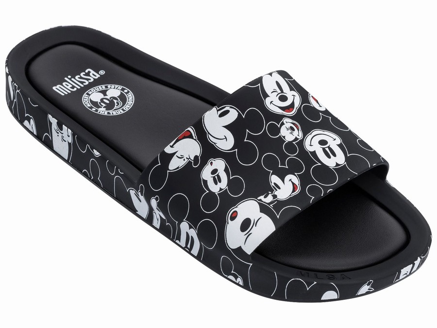 Chanclas De Baño Melissa Disney Beach Mujer - Negras - Argentina DBN-753218